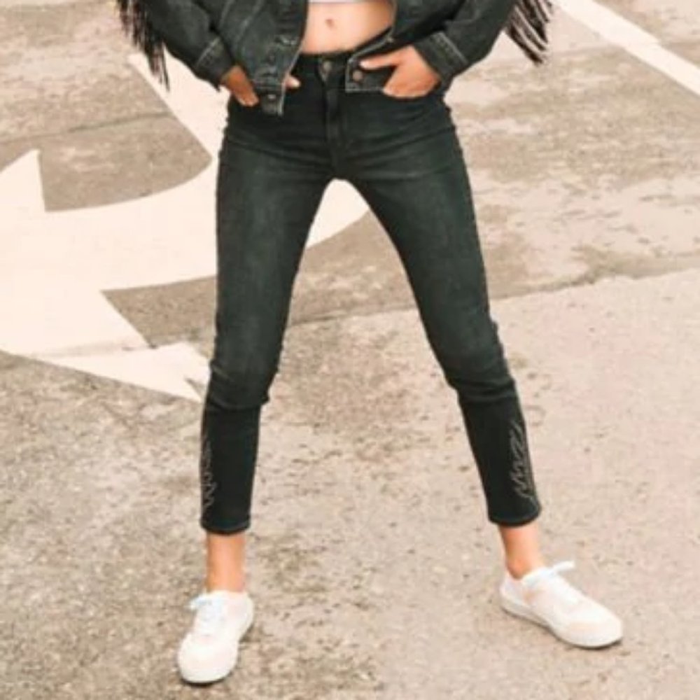 LEVI'S 721 Black Skinny Jeans